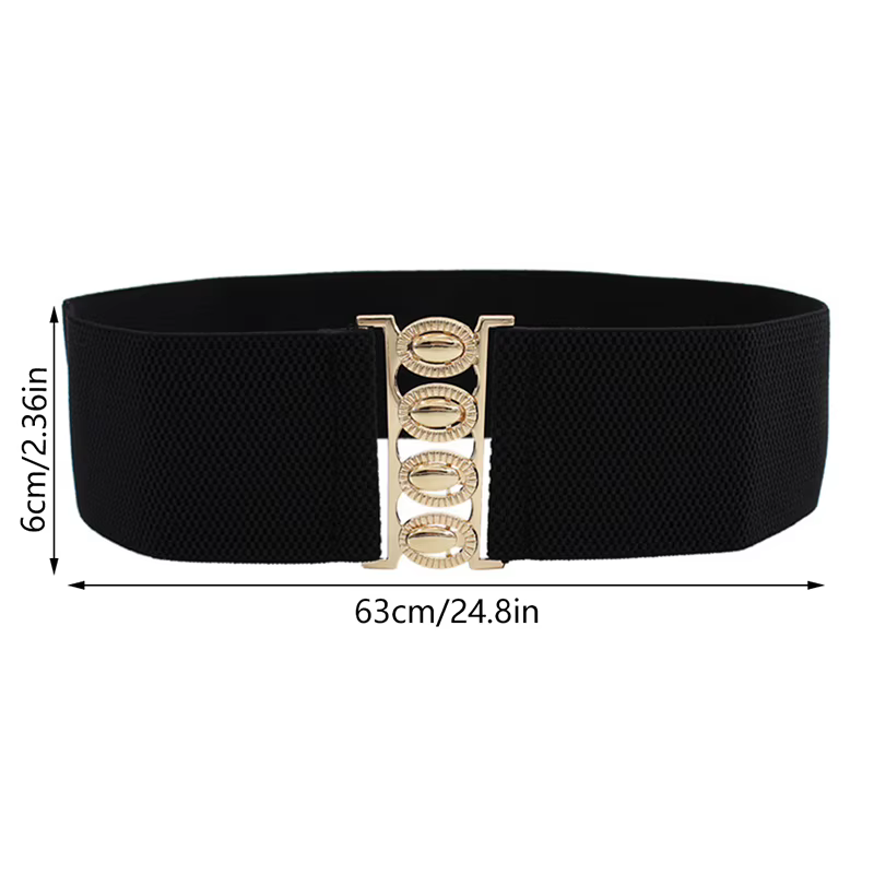 Ceinture large élastique pour femme