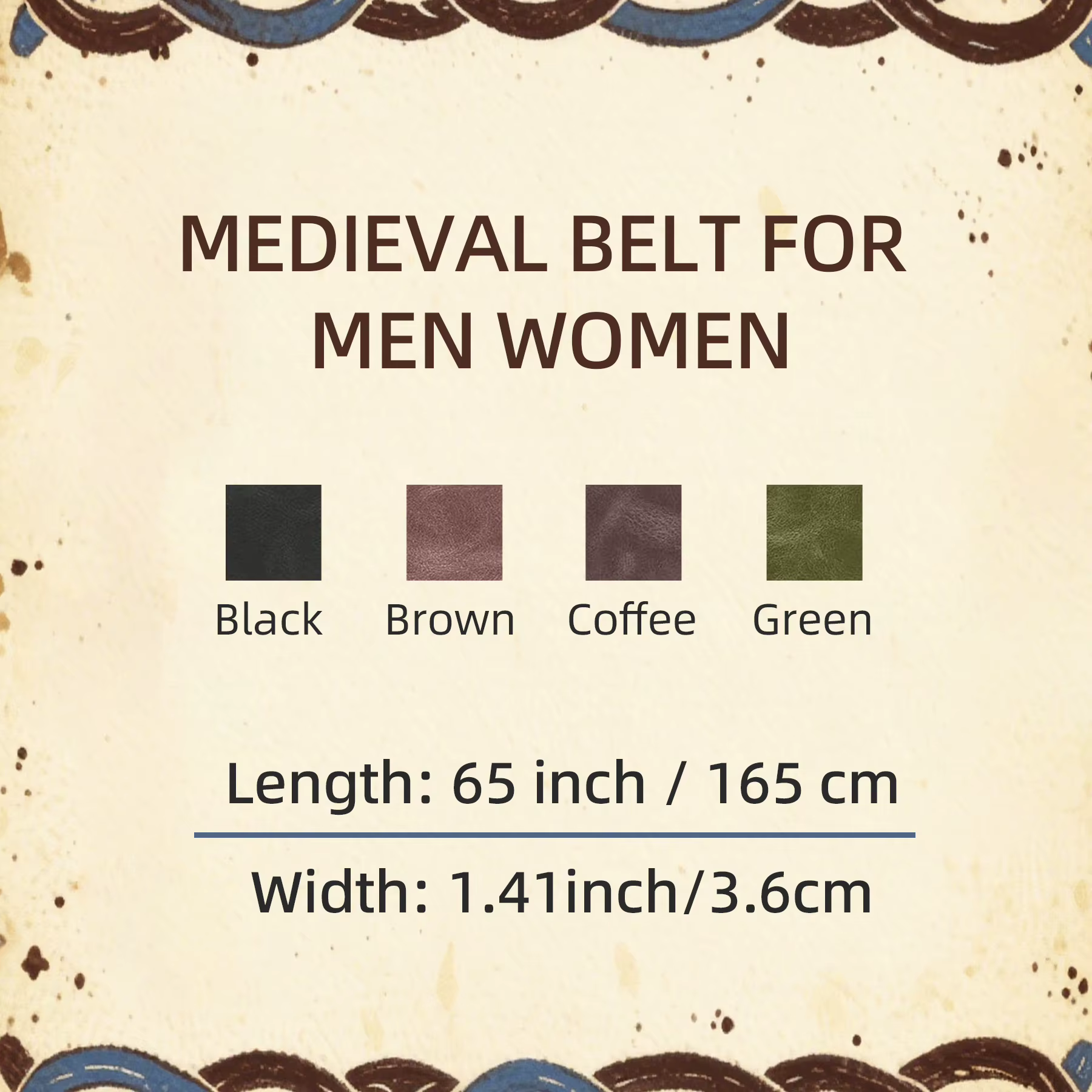 Ceinture médiévale pour femmes