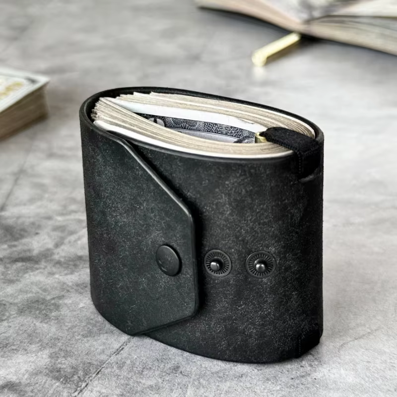 Porte-monnaie à accès rapide — Portefeuille en cuir PU / Porte-billets — Clip organisateur