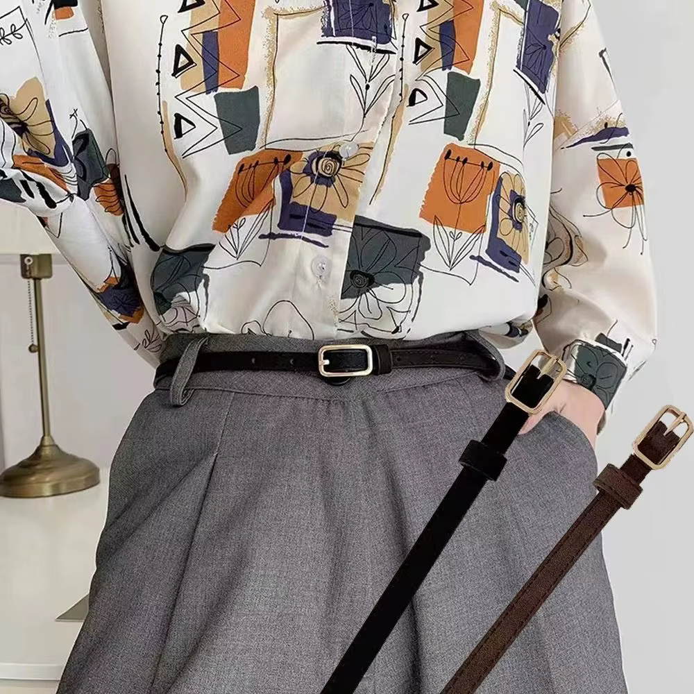 Ceinture en cuir PU pour femme