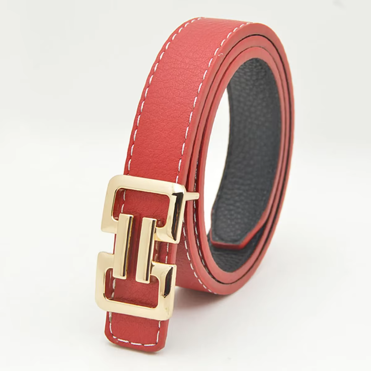 Ceinture en PU colorée pour femmes