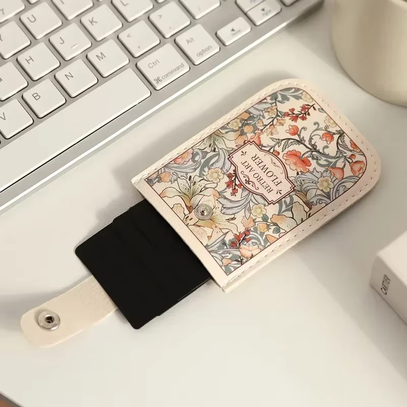 Porte-cartes coulissant pour femmes et hommes