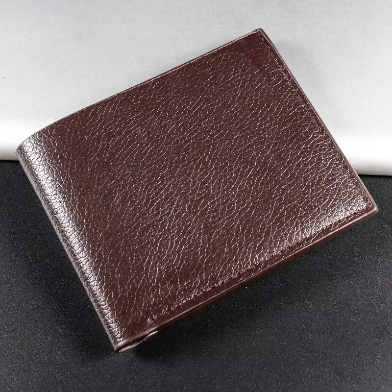 Portefeuille Homme en cuir véritable hommes portefeuilles produit Premium véritable peau de vache portefeuilles pour Homme court noir Walet Portefeuille Homme