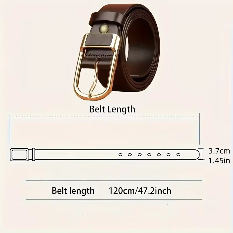 Ceinture à boucle polyvalente et tendance pour hommes, style cowboy, ceinture à boucle à ardillon, ceinture rétro pour jeans, ceinture décontractée pour affaires