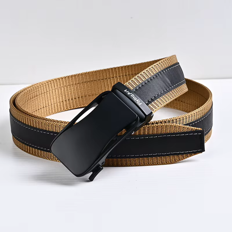 Ceinture à boucle automatique de 3.5cm pour hommes, ceintures de créateur, ceintures à la mode, accessoires militaires