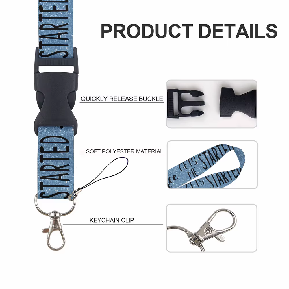 Porte-carte horizontal avec cordon de suspension