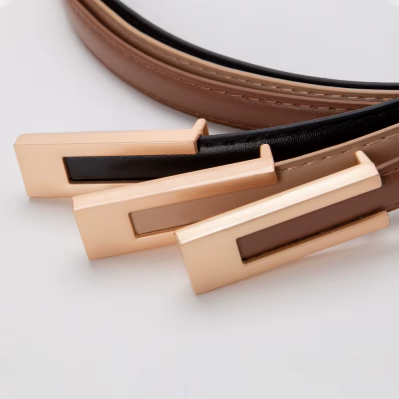 Ceinture pour femme élégante de style vintage, ceinture pour femme décorée d'une boucle dorée, magnifique ceinture de taille