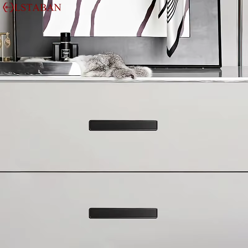 Poignée intégrée dissimulée pour porte coulissante Simple et moderne en alliage de Zinc pour armoire de cuisine meubles invisibles boutons de traction colorés fendus