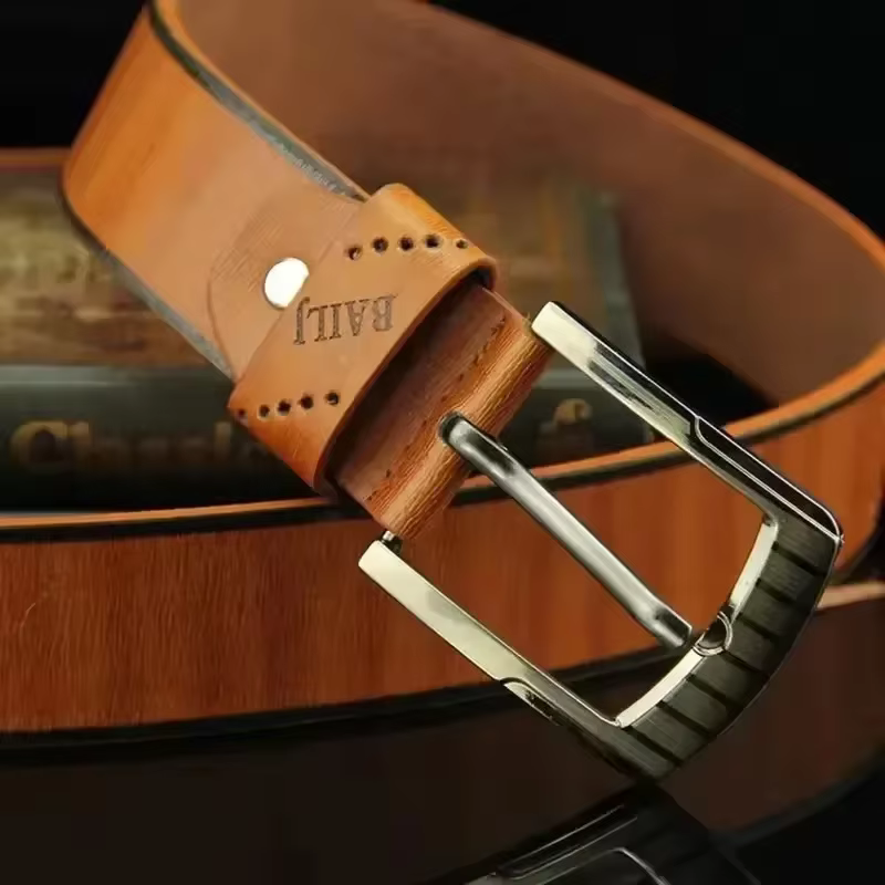 Ceinture de luxe en cuir PU pour hommes