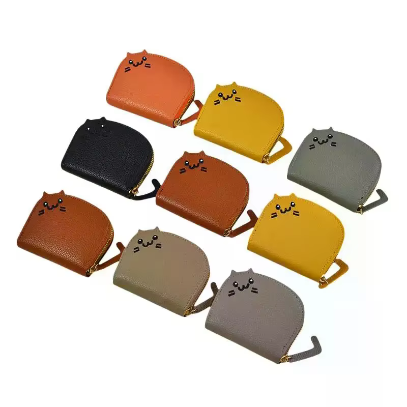 Portefeuille porte-cartes en cuir PU pour femmes et filles