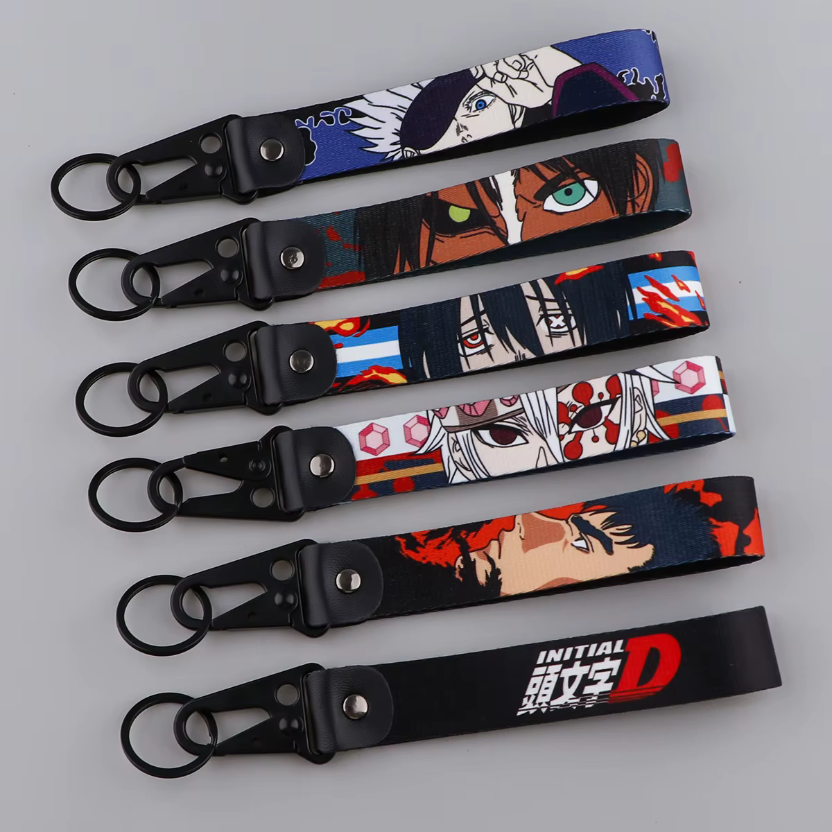 Porte-clés Style Anime, étiquettes de lanière, porte-clés de voiture et de moto, accessoires, jouets pour enfants
