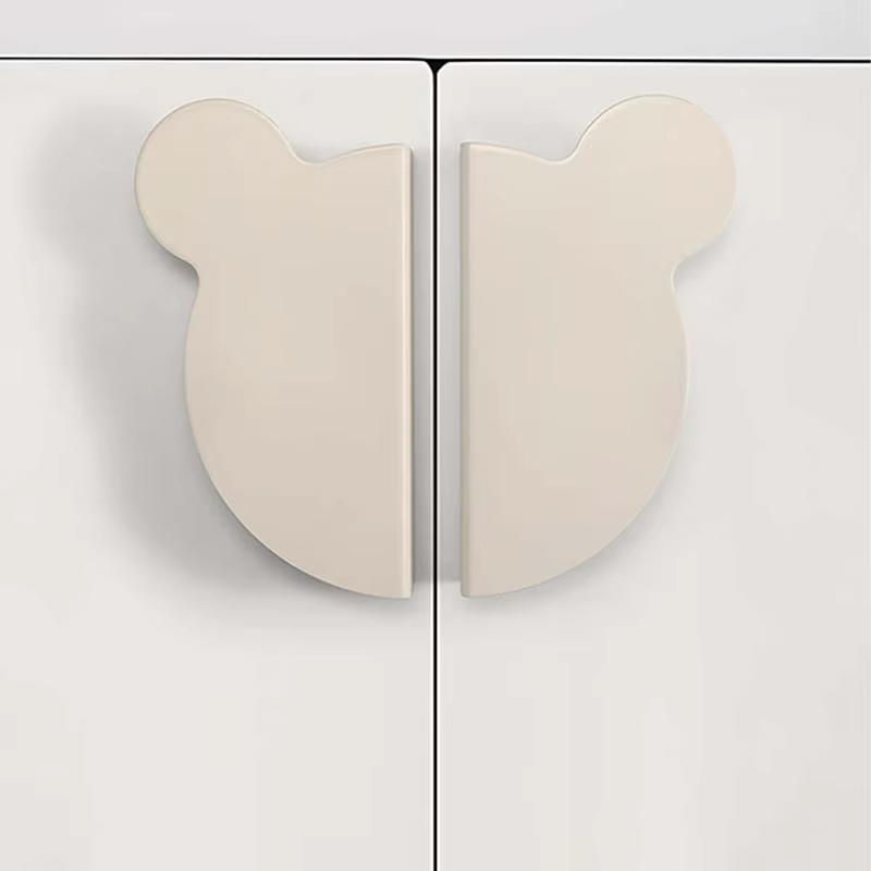 Foy de porte d'armoire minimaliste moderne, semi-circulaire, tête d'ours Foy, proximité des armoires, armoire de chevet, poignée de porte de garde-robe