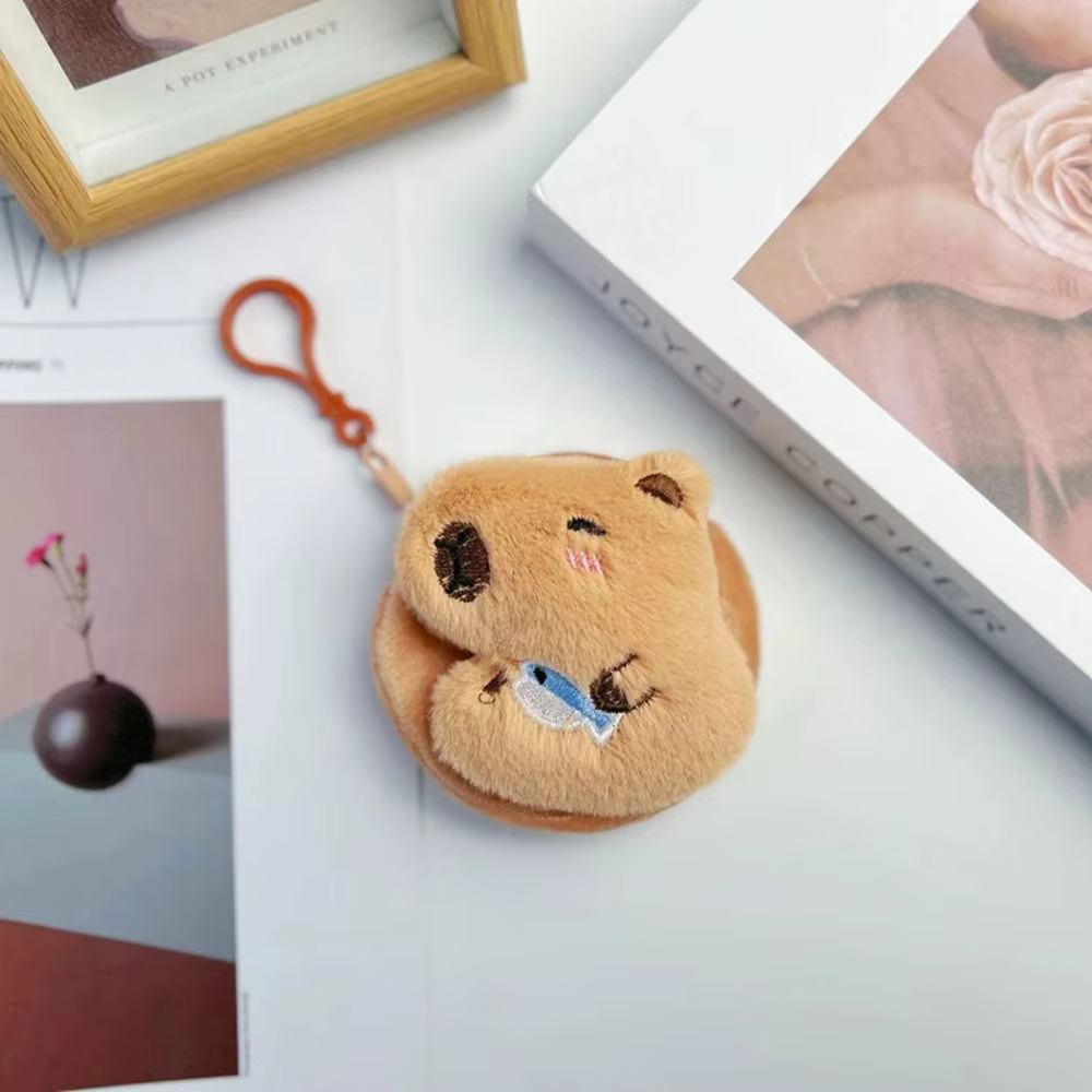 Nouveau créatif Capybara Anime en peluche porte-monnaie mode Kawaii Mini