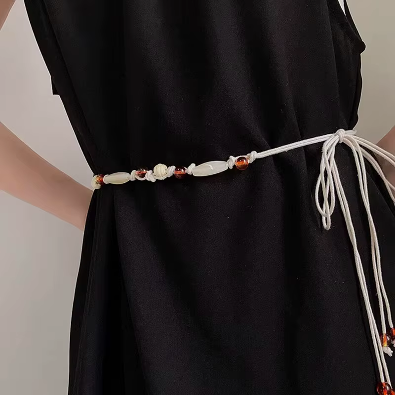 Cordon de taille tissé de Style bohème pour femmes