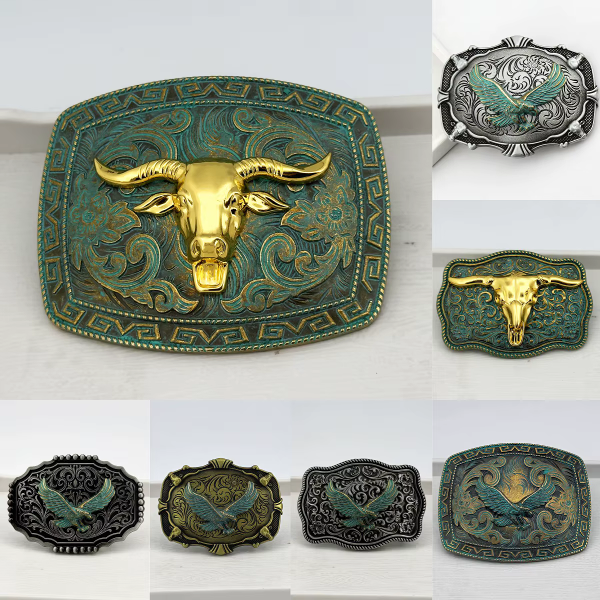 Ceinture de cowboy western avec boucle automatique