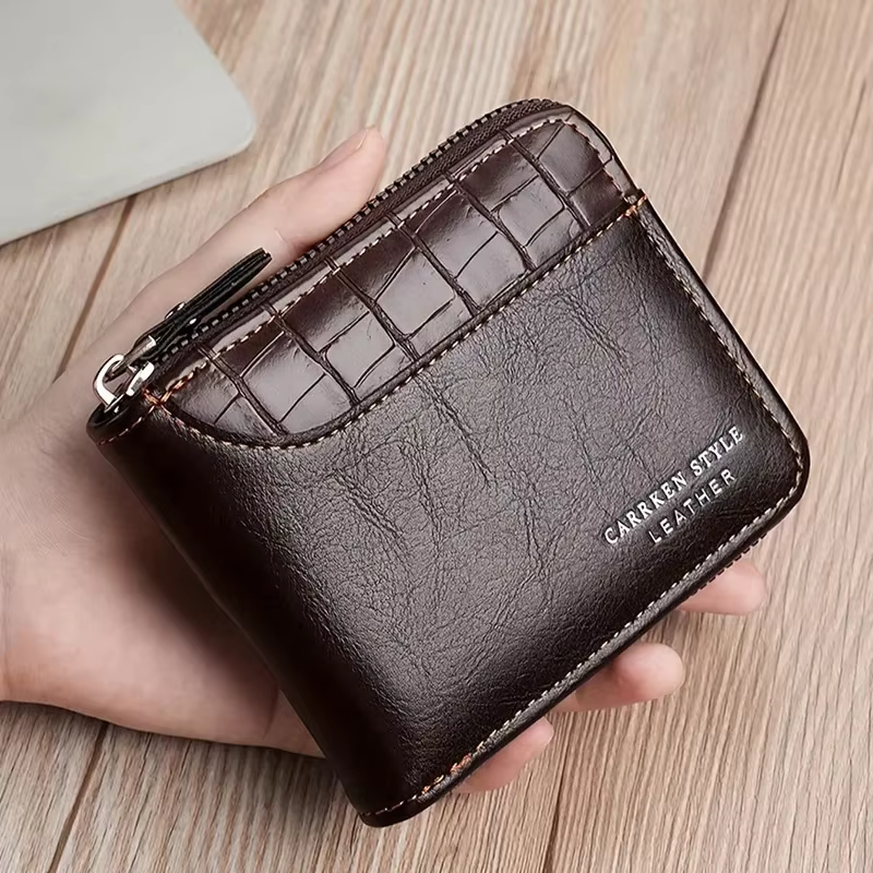 Portefeuille en cuir pour hommes