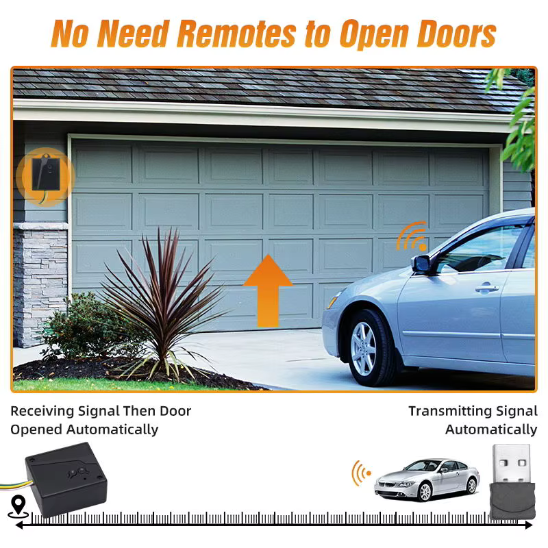 Récepteur d'ouverture de porte de garage avec Bluetooth 2.4G, port USB, contrôle d'accès à la maison, récepteur système tournesol, pas d'ouverture à distance