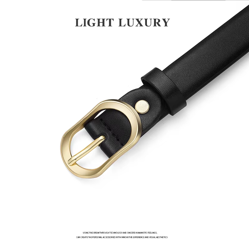 Ceinture en cuir PU pour femmes
