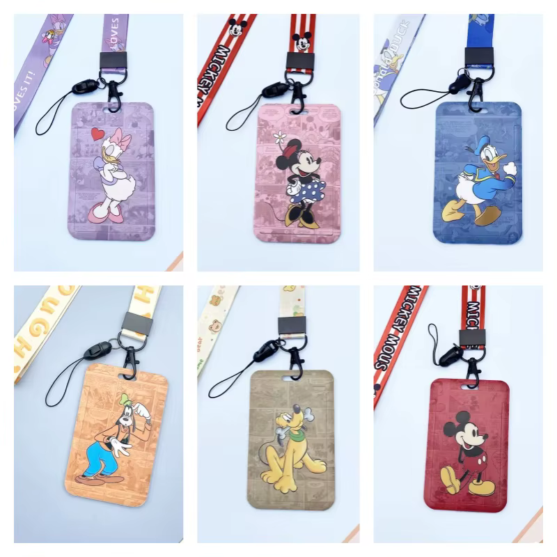 Porte-cartes de dessin animé Disney Donald Duck Mickey Mouse