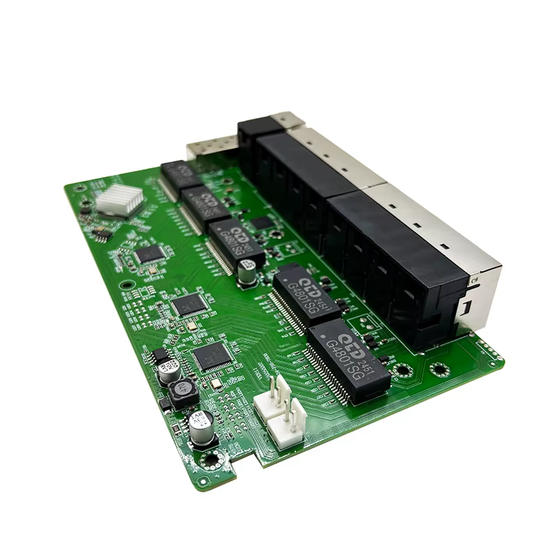 Module de commutation de déchets, 16 ports 100M 802 AT/Tains POE 48V avec 2 ports 1000M UPLINK/NVR et 1port 1000M