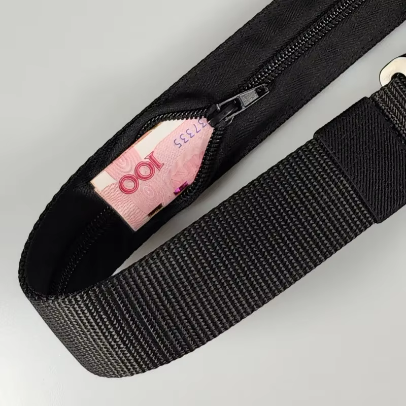 Ceinture pour hommes avec fermeture éclair