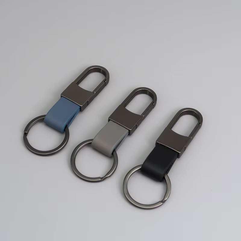 Porte-clés de voiture de luxe en cuir véritable