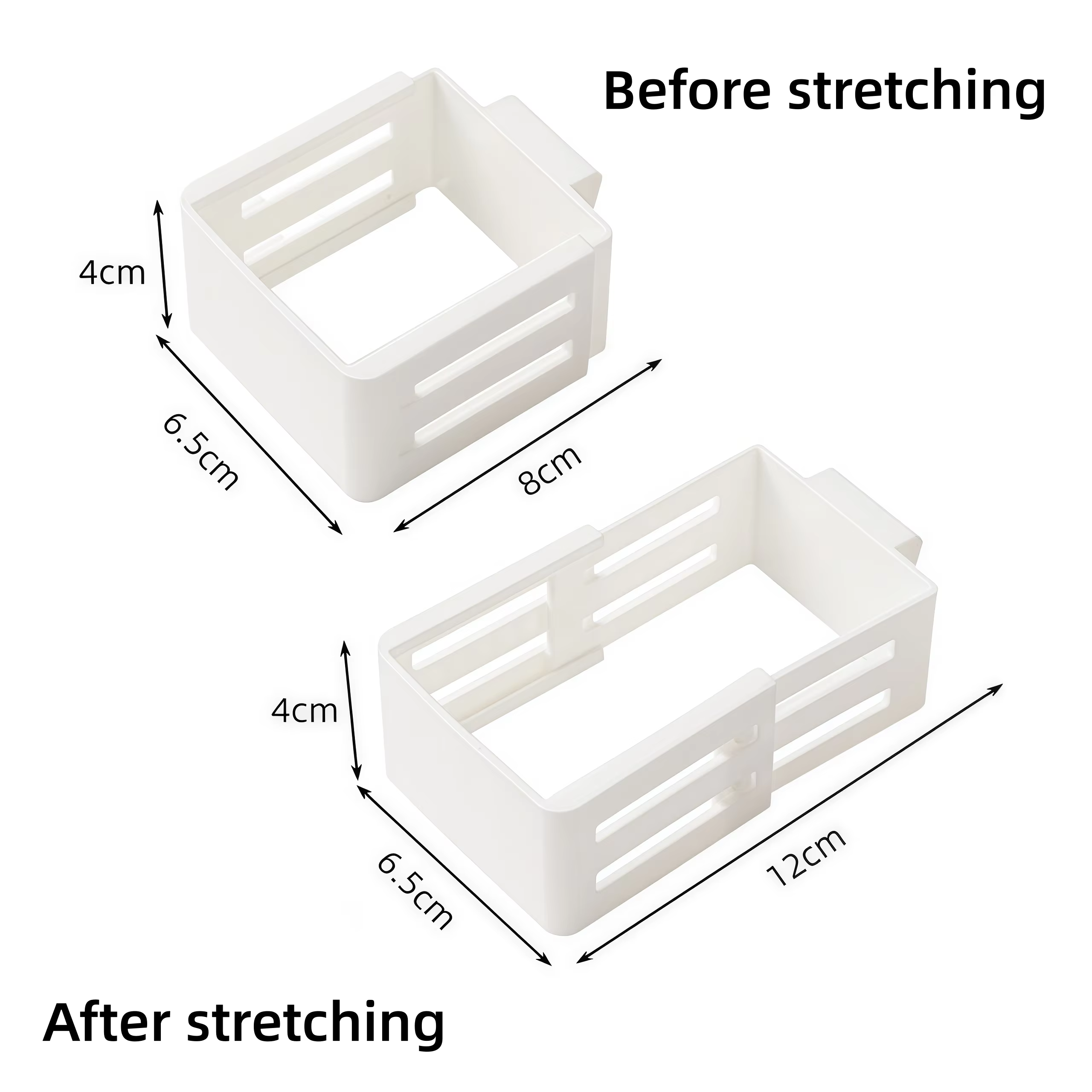 Compartiment de rangement extensible pour porte latérale de réfrigérateur, organisateur de boissons/sauces/en-cas
