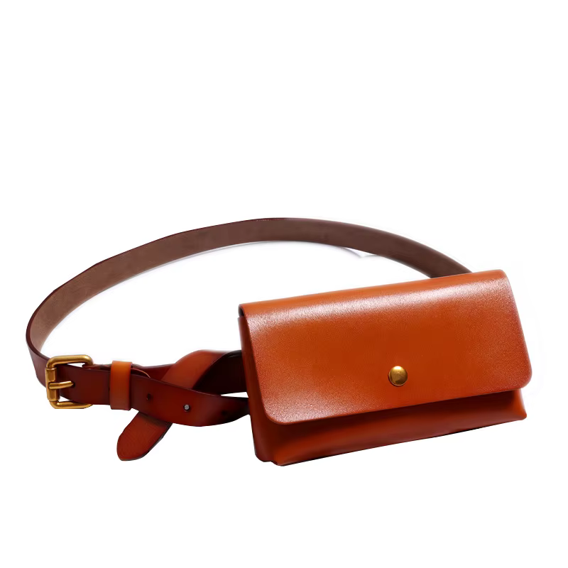 Nouvelle Sacoche de Ceinture en Cuir Véritable pour Femme – Sac Poitrine de Luxe d'Été