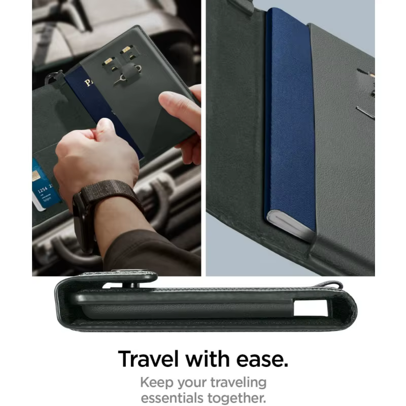 Protection Rfid porte-passeport portefeuille de voyage pour hommes en cuir Multi fonction