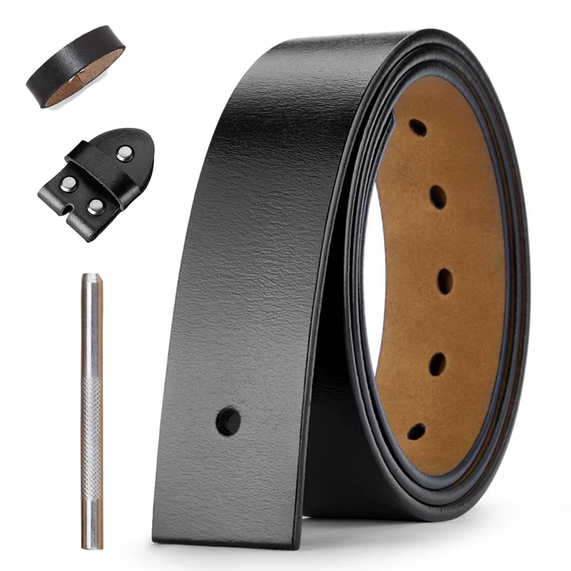 Ceinture en cuir véritable pour hommes