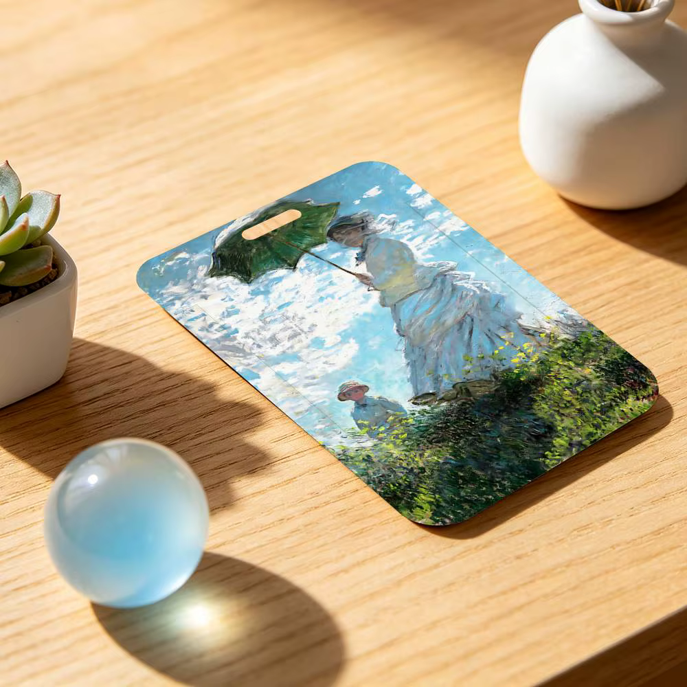 Porte-badge d'artiste Claude Monet avec cordon de cou pour le bureau