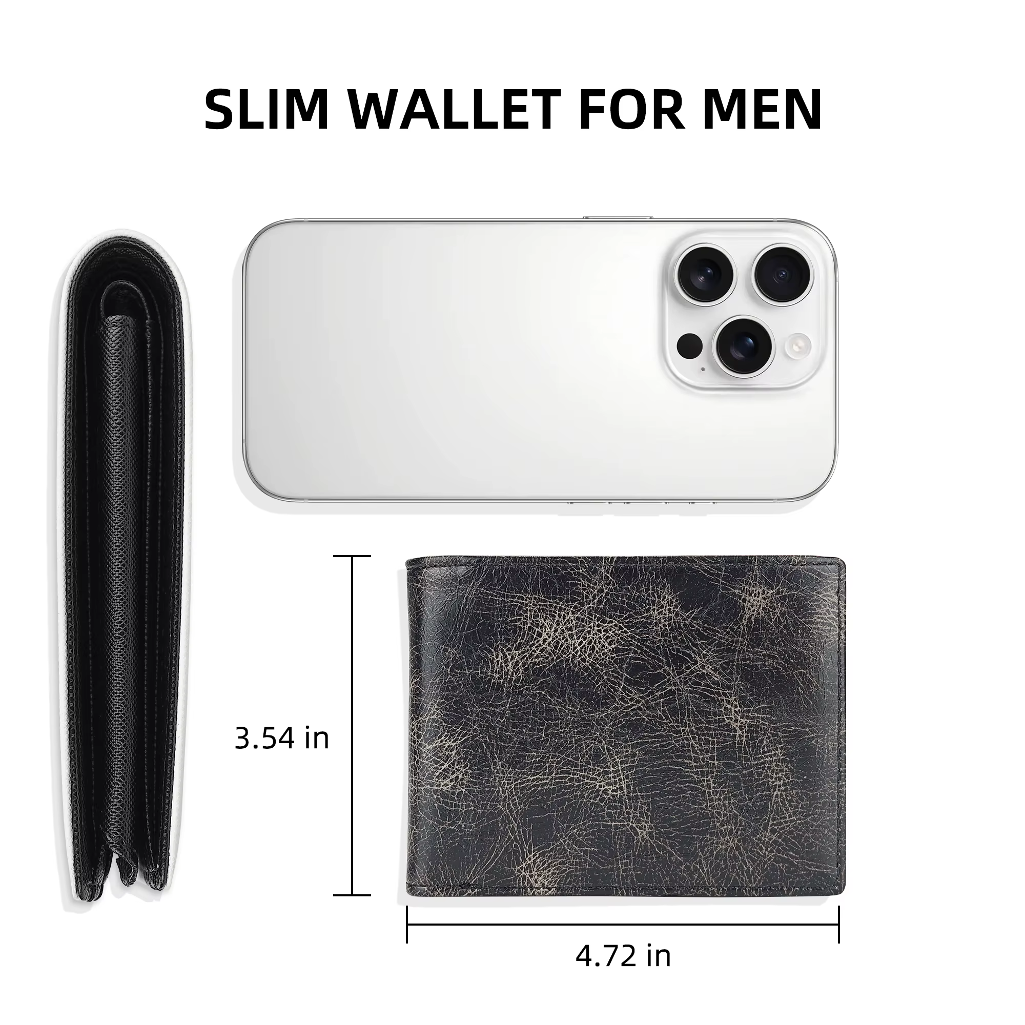 Portefeuille mince pour hommes
