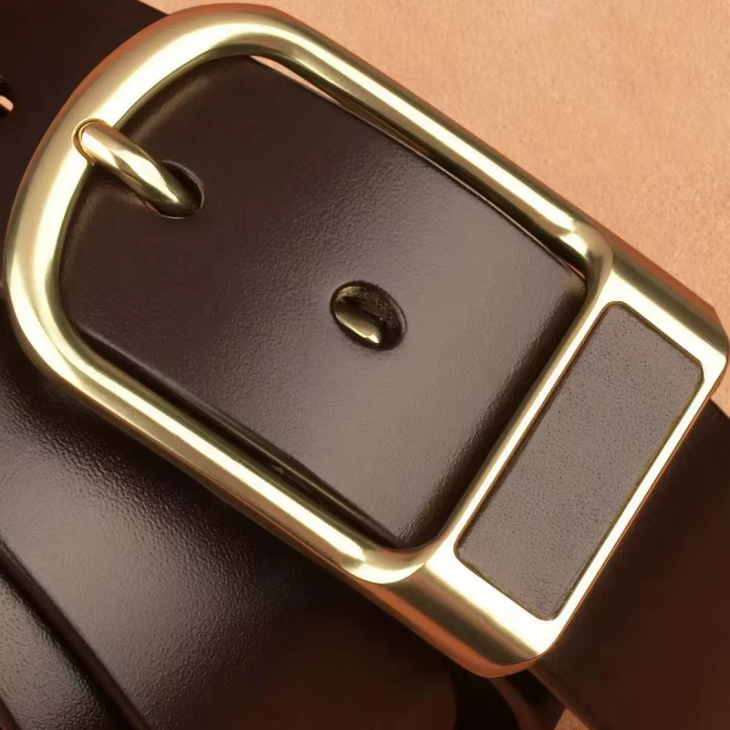 Ceinture à boucle polyvalente et tendance pour hommes, style cowboy, ceinture à boucle à ardillon, ceinture rétro pour jeans, ceinture décontractée pour affaires