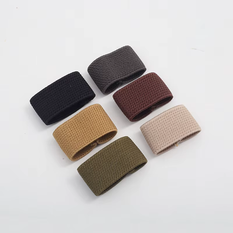 Ceintures élastiques en Nylon, boucle de taille, anneau d'élasticité, boucle fixe, boucles de ceinture de pantalon, sangle de maintien, bande en caoutchouc, Clip de queue