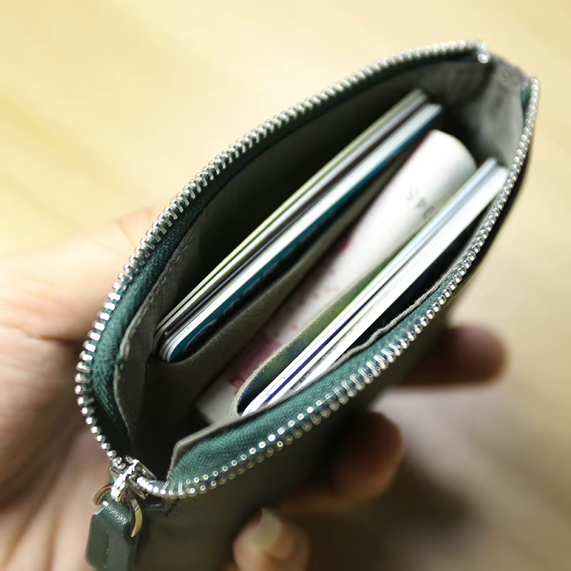 Mini portefeuilles en cuir véritable pour femmes et hommes, porte-monnaie Vintage, petit porte-monnaie, pochette pour cartes de crédit, sac d'argent