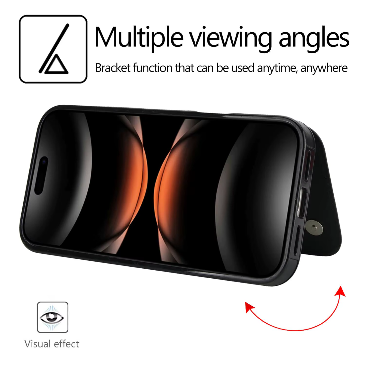 Étui portefeuille avec porte-carte pour iPhone 17/Air/17 Pro/17 Pro Max