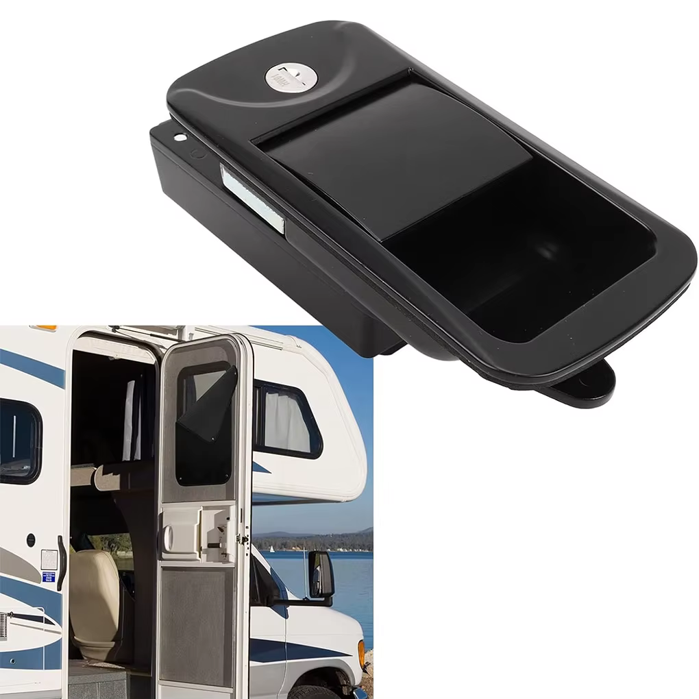 Caravane RV remorque de voyage serrure de porte d'entrée poignée de porte avec clés RV serrure de porte remplacement pour Yacht RV remorque camion camping-car Van