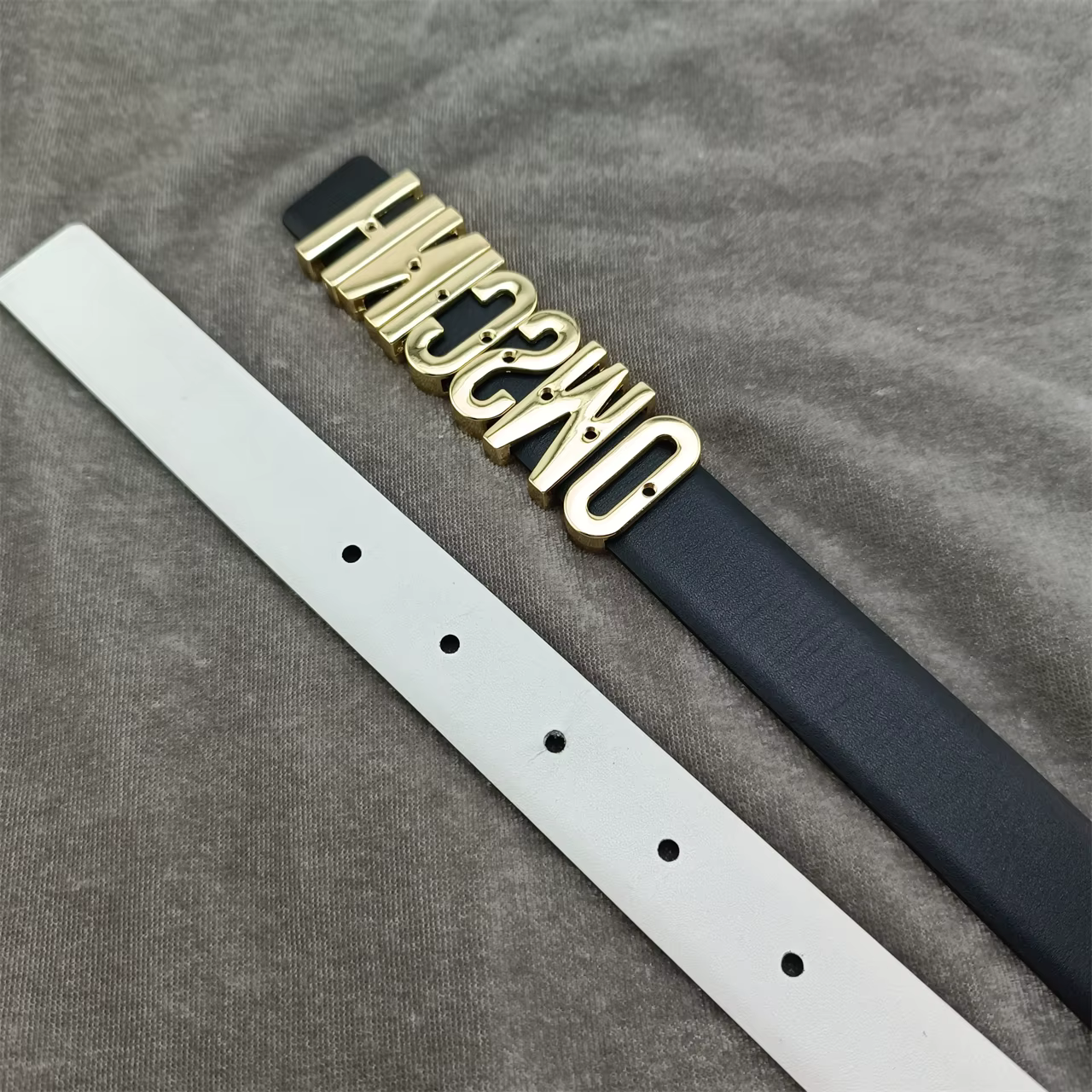 Ceinture de luxe en cuir uni de 2