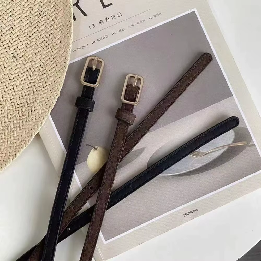 Ceinture en cuir PU pour femme