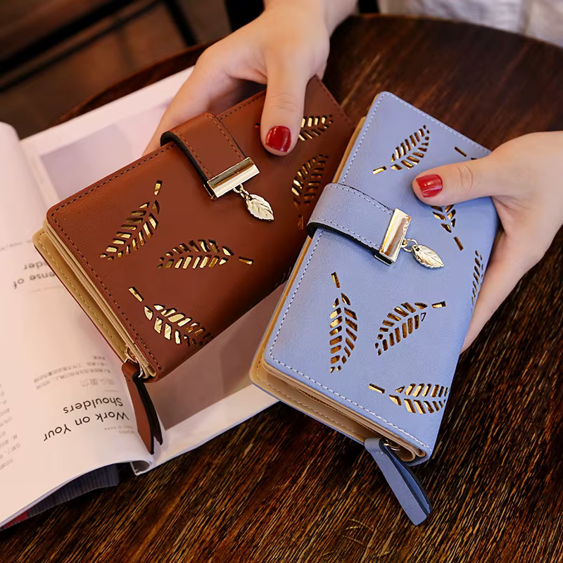 Femmes portefeuille en cuir PU sac à main femme Long