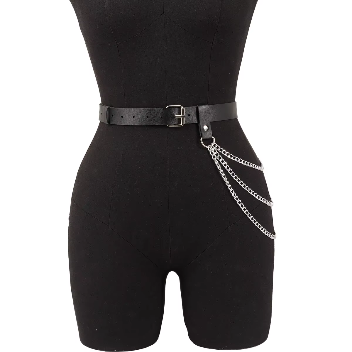 Ceinture en cuir réglable pour femmes, chaîne de corps, harnais de taille Sexy, accessoire de chaîne de ventre gothique, bijoux de Festival pour filles
