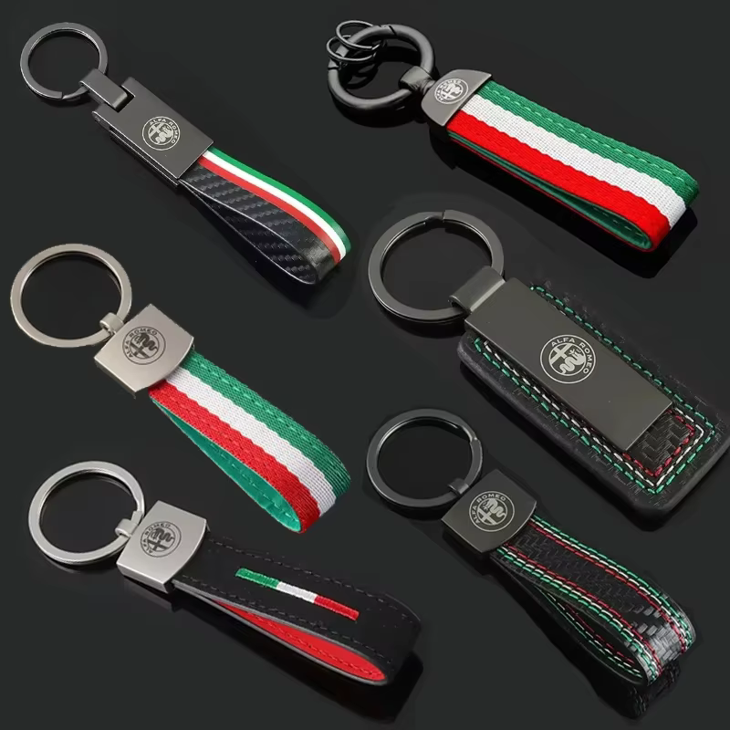 Porte-clés de Badges de voiture en cuir de luxe