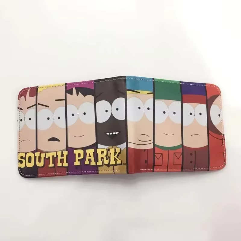 South Parkes portefeuille dessin animé court porte-monnaie mode luxe multicouche porte-carte portefeuille enfants cadeau