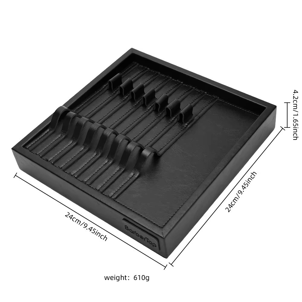 Plateau de présentation professionnel pour tondeuses à cheveux, support pour outils de coiffure, boîte de rangement pour styliste, organisateur de coiffure, étagère de rangement pour barbier