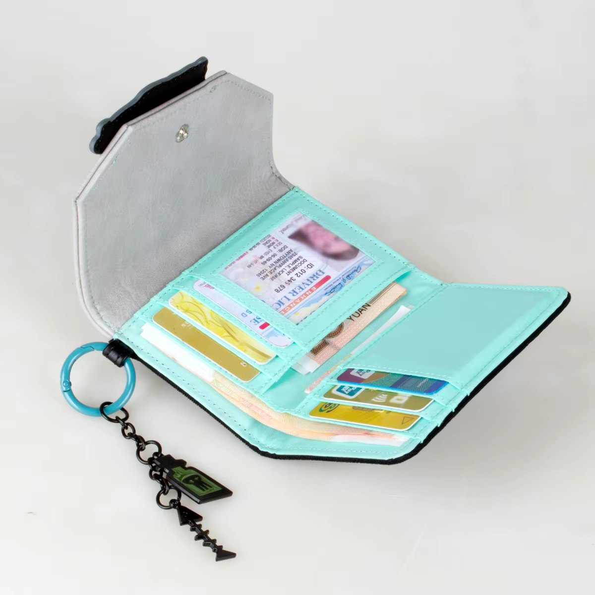 Cadeau de noël portefeuille stéréo 3D de haute qualité mode porte-carte personnalisé porte-monnaie
