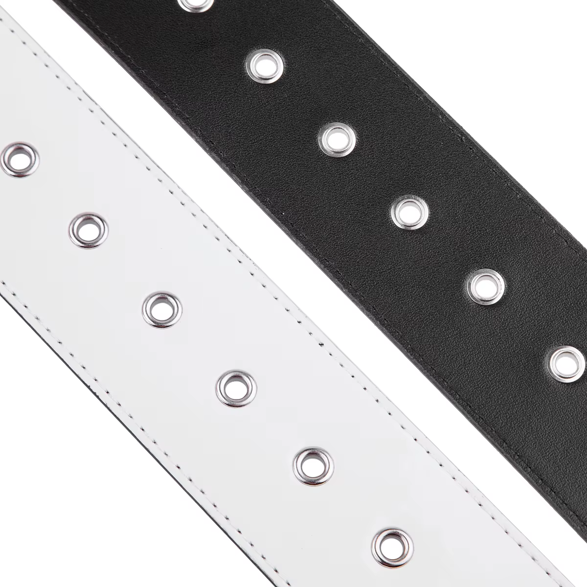 Ceinture large en cuir verni environnemental pour hommes et femmes