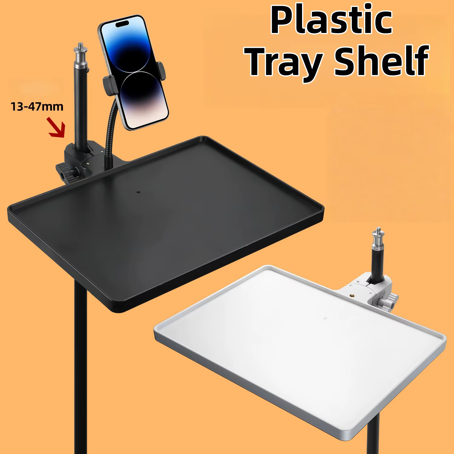 Support de plateau de cils, support de plateau d'extension de cils, support de téléphone, support de Streaming en direct, Microphone, plateau de carte son, étagère en plastique
