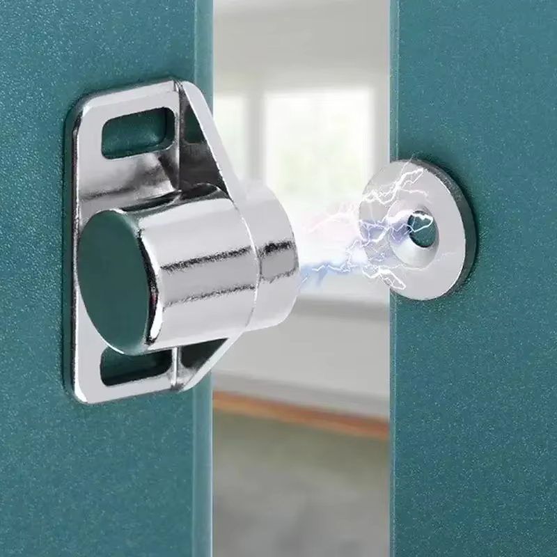 Bouchon magnétique pour la maison, loquet de porte pour meubles, armoire magnétique, effet fort, accessoires en néodyme Super puissants, adhésif pour portes