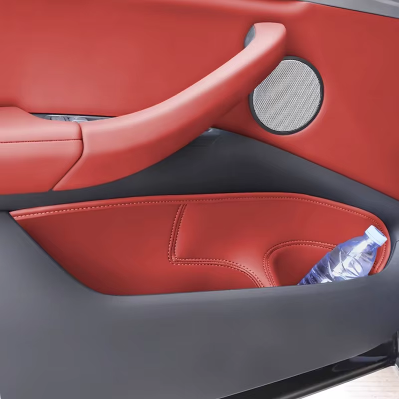 Boîte de rangement pour fente de porte de voiture, pour BMW X3 iX3 2018 – 2025, couvercle de protection en cuir, boîte à gants, baril de rangement, accessoires d'intérieur
