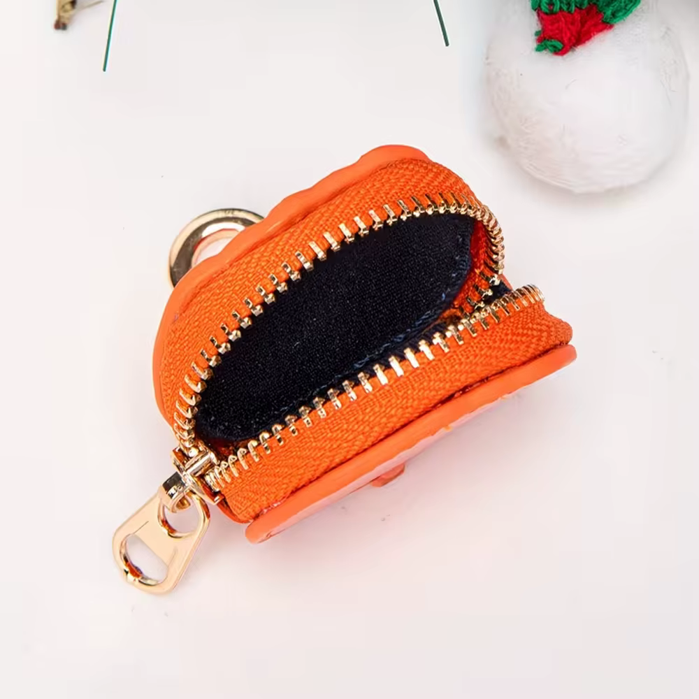 Mini porte-monnaie vintage à imprimé Père Noël